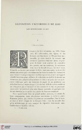3. Pér. 2.1889: Les industries d'art, 1, L'émaillerie : Exposition Universelle de 1889