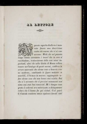 AL LETTORE