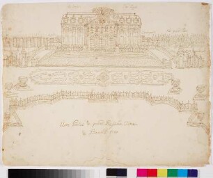 Une Partie du Grand Bassin du Château de Benrath 1775