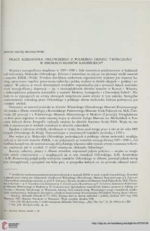 9: Prace Aleksandra Orłowskiego z polskiego okresu twórczości w zbiorach muzeów radzieckich