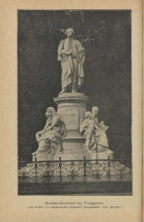 Goethe-Denkmal im Tiergarten