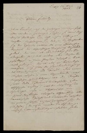Brief von Heinrich Leberecht Fleischer an Heinrich Ewald. Leipzig, 6.5.1848