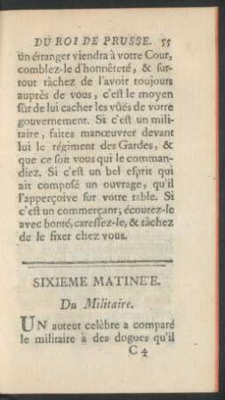 Sixieme matinée