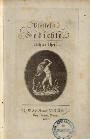Gedichte : Poetische Versuche, 8.