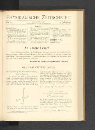 An unsere Leser!