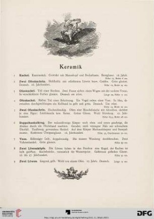 Keramik (Nr. 1-59)