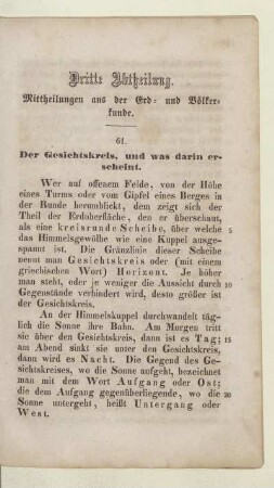 Dritte Abtheilung