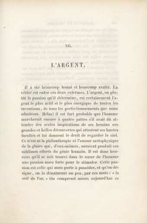 XII. L'Argent