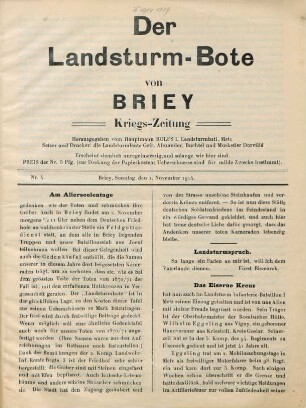 4.1914: Landsturm-Bote von Briey