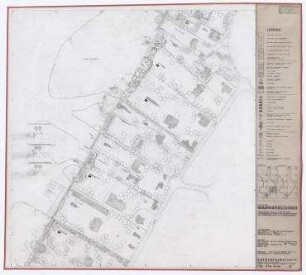 Gutachten Wannseecorso (nicht realisiert) – Abschnitt Recreation Center bis Scabellstraße: Lageplan. Berlin-Wannsee, Berlin-Nikolassee
