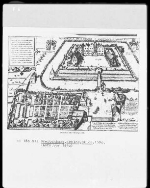 Plan des Schlosses in Breitenburg