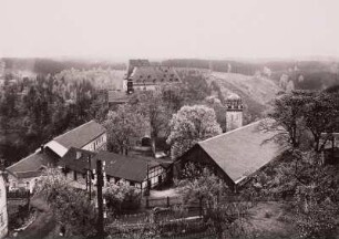 Burgk, Blick auf das Schloss : Burgk. Schloß. Ansicht von Nordnordosten