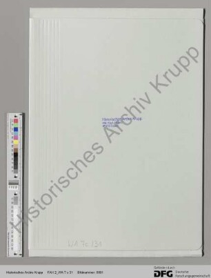 Schreiben von Alfred Krupp an die Prokura zum Generalregulativ