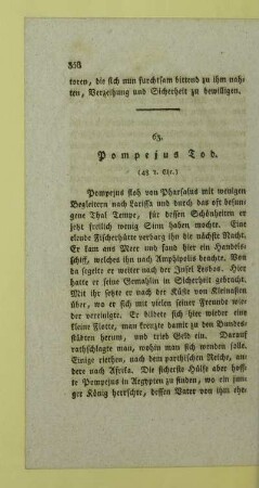 63. Pompejus Tod