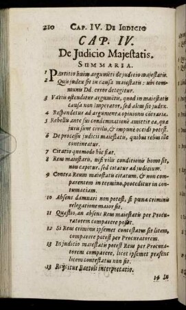 Cap. IV. De Judicio Majestatis.