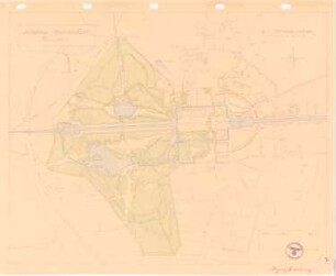 Gartenplan des Schlossgartens von Nymphenburg: Plan des königlichen Schloßgartens von Nymphenburg