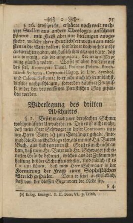 Widerlegung des dritten Abschnitts