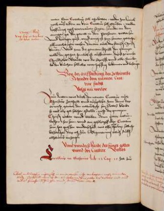35v-37r, Vom unnderschaide des Sunes gottes unnd der Creatur Gottes