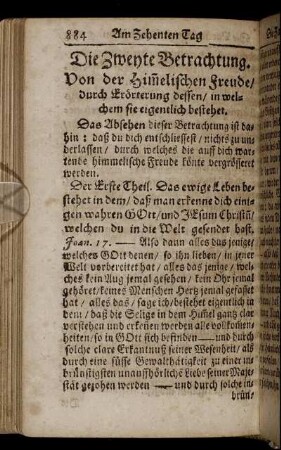 Die Zweyte Betrachtung. - Die Vierte Betrachtung.