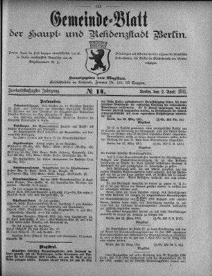 1911,14: No. 14, 2. April 1911
