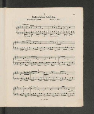 13. Italienisches Liedchen.