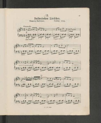 13. Italienisches Liedchen.