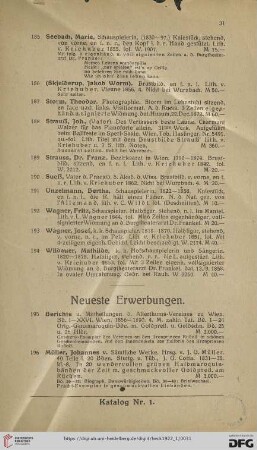 Neueste Erwerbungen (Nr. 195-200)