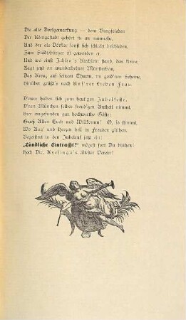 Festgruß zur Jubel-Feier von Giesings ältestem Vereine "Ländliche Eintracht" : München-Giesing, den 9. Februar 1896