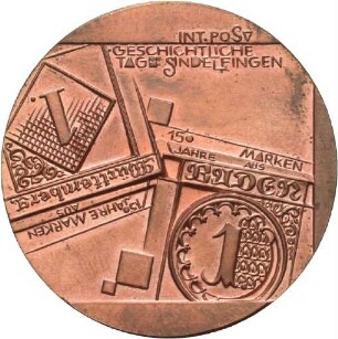 Medaille von Victor Huster auf die Internationalen Postgeschichtliche Tage Sindelfingen
