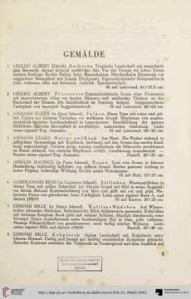 Gemälde (N. 1-67)