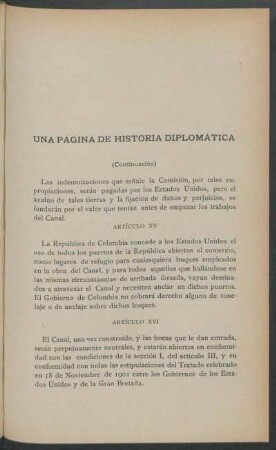 Una página de historia diplomática - (Continuación)