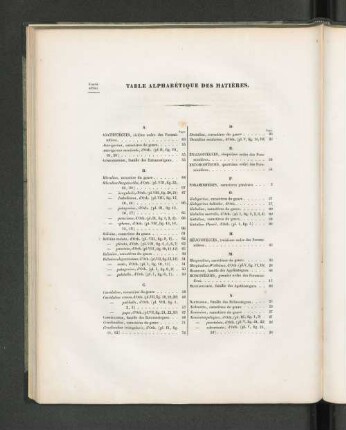TABLE ALPHABÉTIQUE DES MATIÈRES.