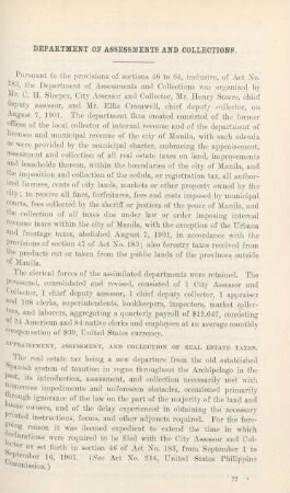 Department of Assessments and Collections