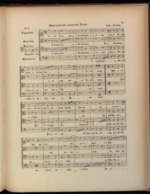 V. Magnificat Secundi Toni a 4 voc.