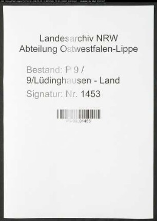 Sterberegister Standesamt Lüdinghausen-Land