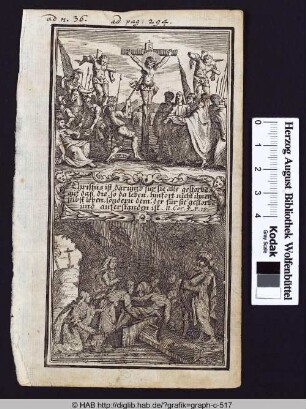 Christus ist darumb für sie alle gestorben, auf das die so da leben, hinfort nicht ihnen selbst leben, sondern dem, der für sie gestorben und auferstanden ist. (II. Cor. 5. v. 15.)