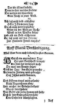 Auff Mariæ Verkündigung.