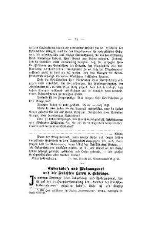 Tuberkulose und Wohnungsnot und die Ansichten Herrn v. Behrings