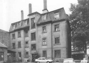 Dresden-Neustadt, Königsbrücker Straße 58. 1. Hinterhaus (um 1900). Eingangsseite