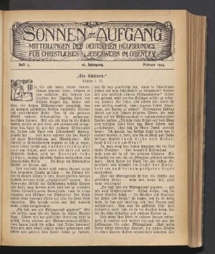 Heft 5. 16. Jahrgang. Februar 1914