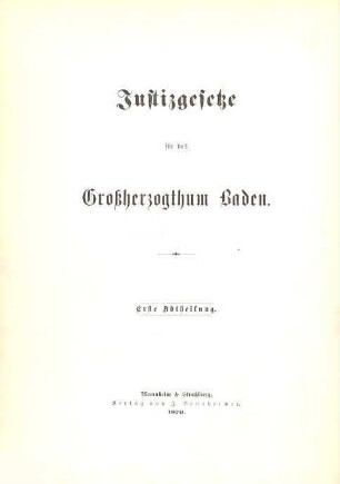 Civilrecht : Badisches Civilgesetzbuch (Landrecht) nebst Ergänzungen
