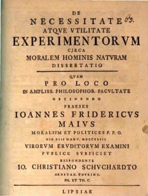 De necessitate atque utilitate experimentorum circa moralem hominis naturam diss.