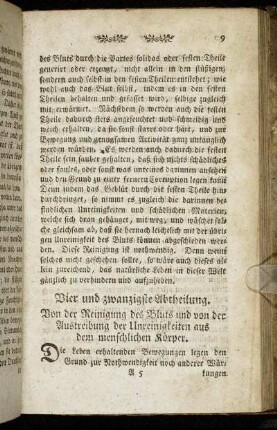 Vier und zwanzigste Abtheilung.