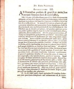 Aphorismus III. Ab Oratoribus profanis & gentilibus multa sunt mutuati Oratores sacri & ecclesiastici.