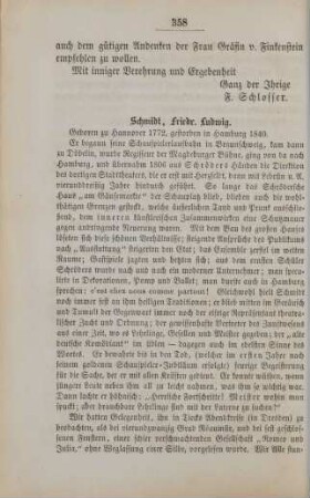 Schmidt, Friedr. Ludwig