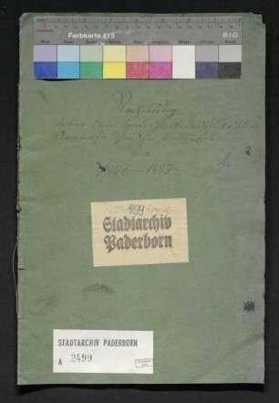Rechnung vom Haushalt des städtischen Armenhauses 1886/87