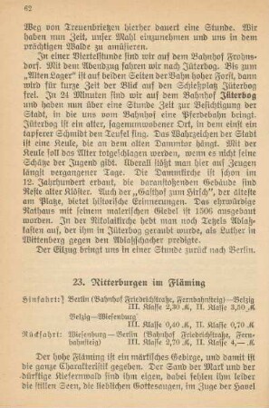 23. Ritterburgen im Fläming