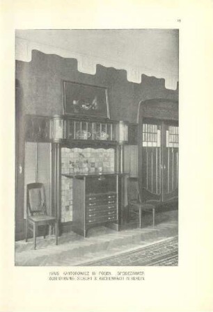 Haus Kantorowicz in Posen. Speisezimmer