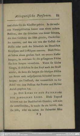 70. Die Liebe zu den Aeltern oder die kindliche Liebe