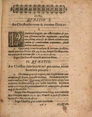 Decas quaestionum theologicarum inter Photinianos, Pontificios, Calvinianos et Lutheranos controversarum